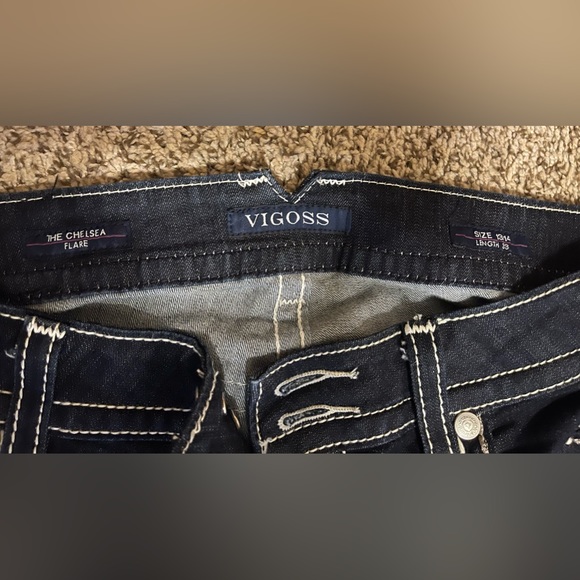 VIGOSS FLARE THE CHELSEA FIT Jeans (SIZE 13/14) - Picture 3 of 6